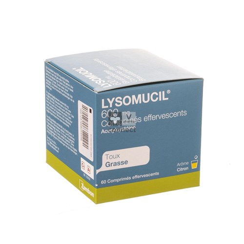 Lysomucil 600 mg 60 Comprimés Effervescents
