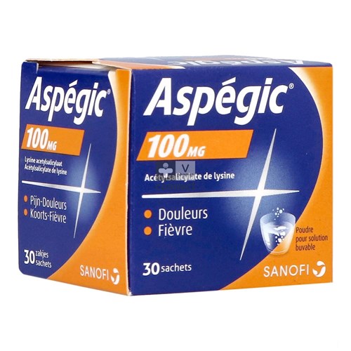 Aspegic Bebes 100 Mg 30 Sachets Poudre