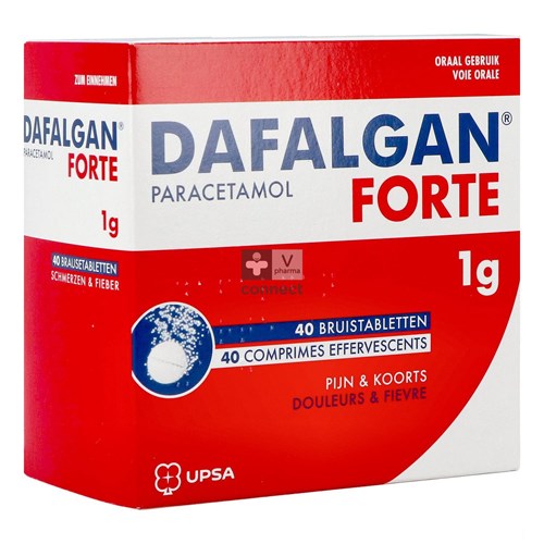Dafalgan Forte 1 g 40 Comprimés Effervescents