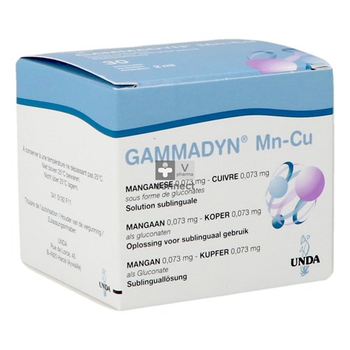 Gammadyn Mn Cu Ampoules 30 X 2 ml
